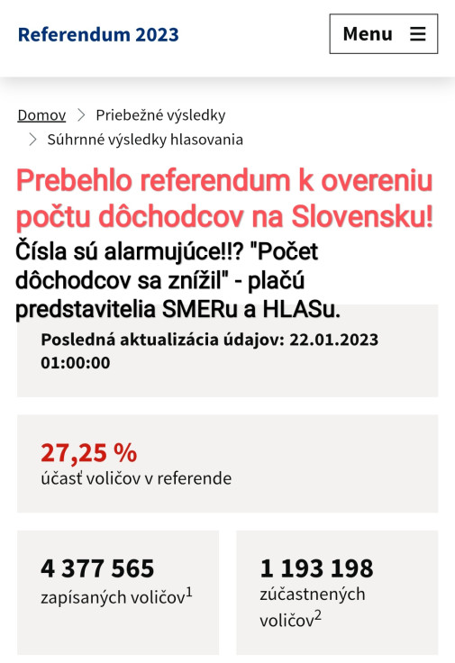 COVID zohral úlohu v referende!