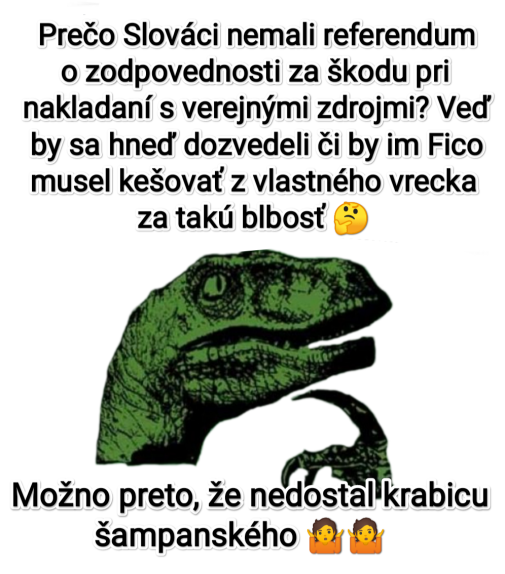 Za fšetko môže šampus